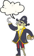 speech bubble cartoon pirate captain