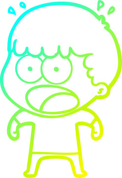 recommend clip art: cold gradient line drawing cartoon shocked man