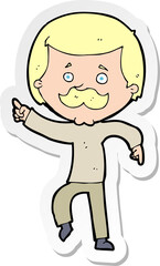 Obraz premium sticker of a cartoon dancing dad