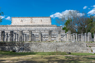 Fototapeta na wymiar The ancient Mayan city of Chichen Itza in Mexico on the Yucatan Peninsula