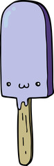cartoon ice lolly