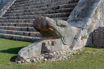 Mayan pyramid of Kukulkan in Mexico, the ancient city of Chichen Itza