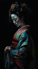 Geisha with Kimono