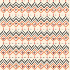 Abstract ethnic tribal design for clothing, background, carpet, texture, wallpaper, fabric, textile, cover, wrapping. ikat art. Seamless pattern. Indian rug. Mexican embroidery style. Aztec geometric.
