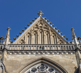 Obraz premium Facade of neo-gothic New Cathedral, Linz, Austria
