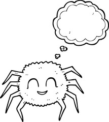 thought bubble cartoon spider