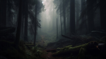 Fototapeta premium AI Generated Natural,forest,fauna diversty landscapes