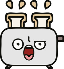 cute cartoon of a toaster