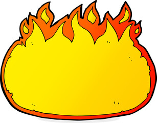 cartoon fire border