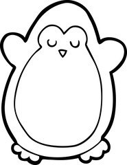 cartoon penguin