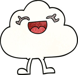 cartoon doodle expressive weather cloud