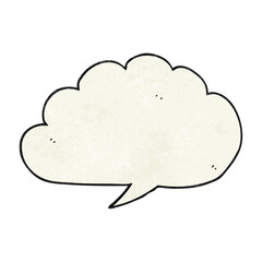 carton cloud speech bubble