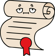 cute cartoon contract