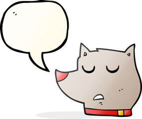 speech bubble cartoon dog