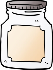 cartoon doodle storage jar