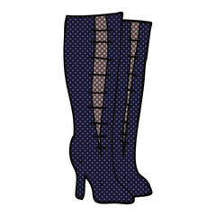 cartoon high boots