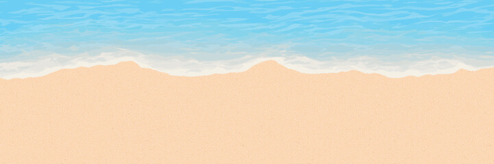 Surf line from above, seashore, sandy shore, panoramic view