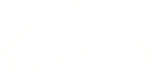 Mustache Chalk Drawing