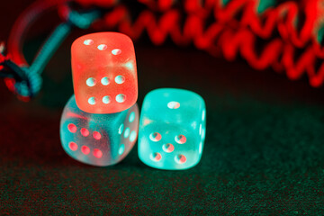 Dice for board game and role-playing game