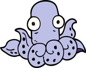 cartoon doodle funny octopus