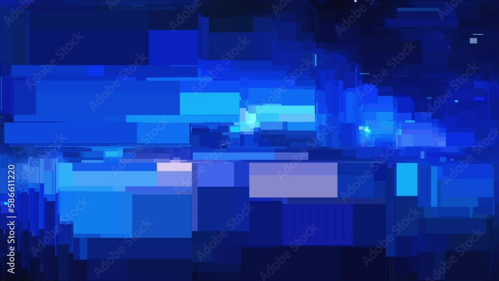Canvas Prints moving, generating blue and purple rectangle, squares. computer code, abstract modern animation