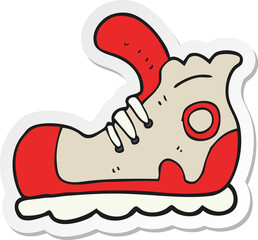 sticker of a cartoon sneaker
