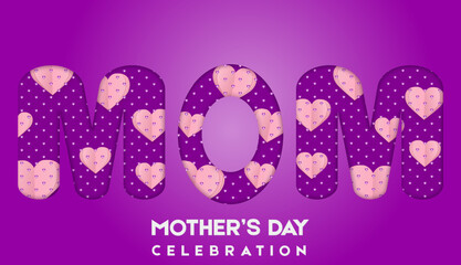 Happy Mother's Day. Happy mother's day poster or banner.