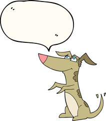 speech bubble cartoon dog