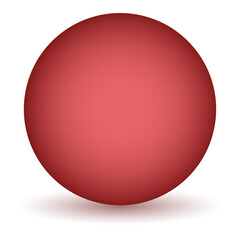 3d globe - red