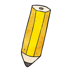 textured cartoon pencil