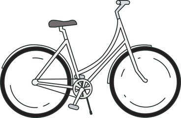 bicycle isolated on white