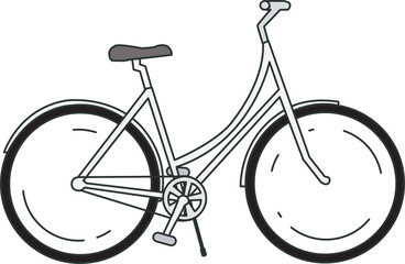 bicycle isolated on white
