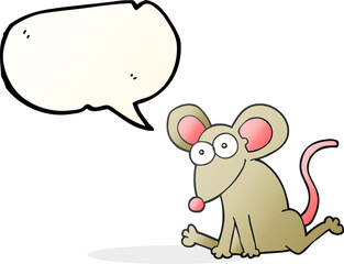 speech bubble cartoon mouse