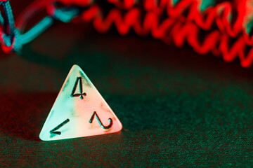 Dice for board game and role-playing game