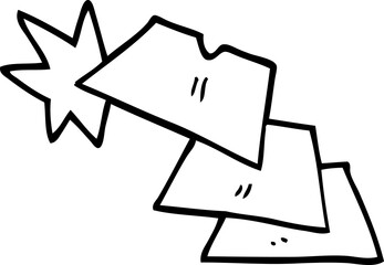 line drawing cartoon shiny razorblades