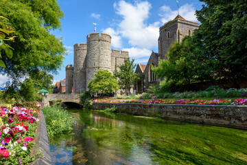 Canterbury castle, Kent, England - obrazy, fototapety, plakaty