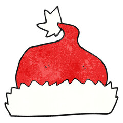 textured cartoon santa hat