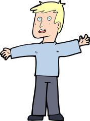 cartoon surprised man