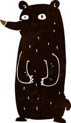 funny cartoon black bear