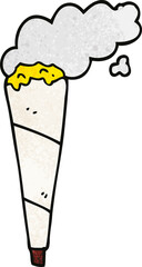 cartoon doodle marijuana joint smoking