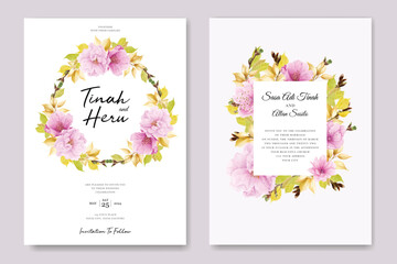 cherry blossom invitation card design