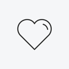Heart, favorite vector icon. love, happy, valentine, romantic, marriage sign