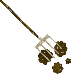 cartoon pitch fork