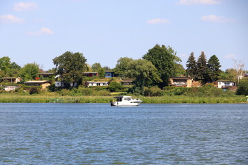 relaxed hustle and bustle on the Glindower See, Glindow, Werder/Havel, Germany