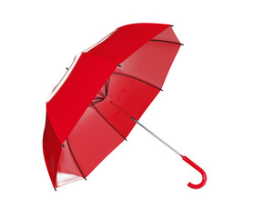 開いた赤い傘の3dイラスト