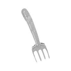 retro cartoon fork