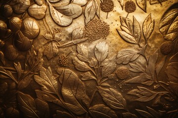 Warm and Inviting Gold Metal Texture