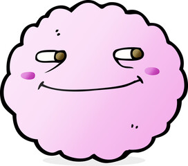 cartoon happy cloud