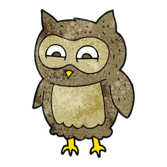 textured cartoon owl