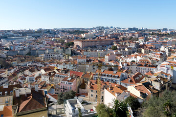 Fototapeta na wymiar Lissabon von oben